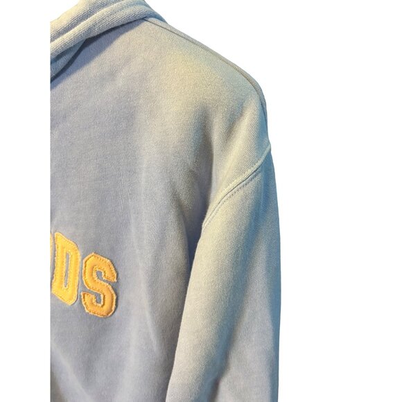 Foxwoods Light Blue Hoodie Size L Cotton Polyester Blend Front Zipper Pockets - Picture 4 of 10